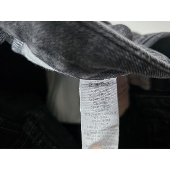 American Eagle Jeans Men 29x32 Black Slim Straight Stretch Dark Denim Pants - Picture 6 of 6